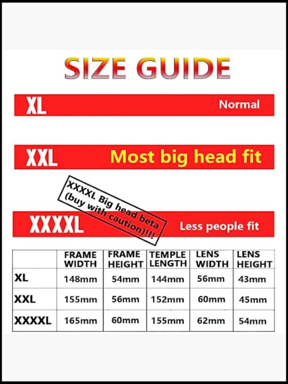 Polarized Sunglasses for Big Heads Men Women Oversized Fit XL TR90 Frame